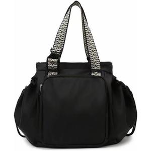 Everyday Bag, Large-Capacity Multifunctional Travel Organizer Handbag Crossbody Shoulder Tote Bag (Black)