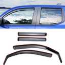 Visor Rain Guards Compatible with 2024 2025 Toyota Tacoma Front and Rear in-Channel Window Visors Wind Deflectors Weather Shield Tacoma 5 Seats Double Cab 4PCS Accessories (Visor Rain Guards)