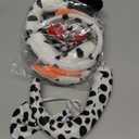 Dalmatian Ears Headband Dog Costume Accessories Dog Tail Choker Felt Sticker Adult Halloween Party Dress Up