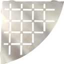 FROSCH Stainless Steel Shower Shelf, Corner - Quadrant (Brushed)
