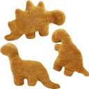 3 Pack Dino Nugget Pillow Plush, Soft Dinosaur Chicken Nuggets Pillow for Birthday Gifts, Dinosaur Theme Party Decorations