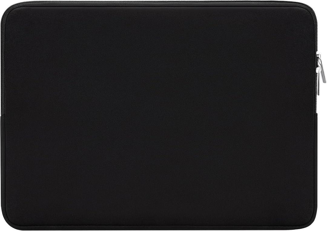 RAINYEAR 14 Inch Laptop Sleeve Case Protective Soft Padded Zipper Cover Carrying Computer Bag Compatible with 14 Chromebook Computer Notebook for Dell HP ThinkPad Lenovo Acer(Black)