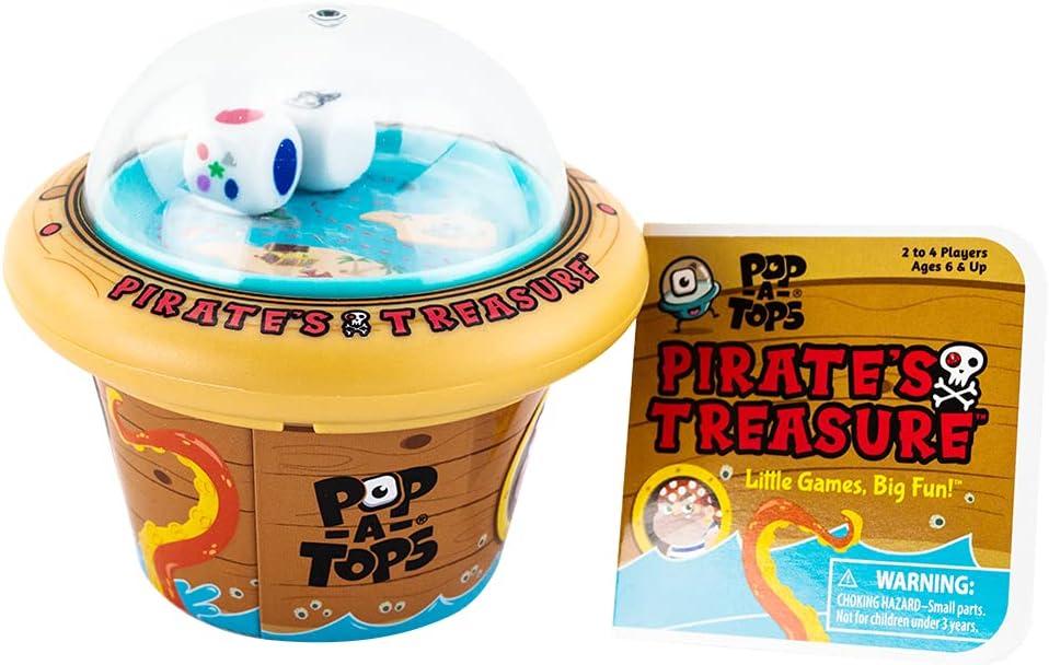 Pop-A-Tops  Pirate's Treasure  Self-Contained Game  Popping Fun  Travel-Friendly  for Ages 6+