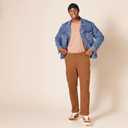 Amazon Essentials Mens Straight-Fit Stretch Cargo Pant (Available in Big & Tall) (Brown)
