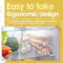 Sylphide Egg Dispenser for Refrigerator, Gravity Fed Egg Dispenser, Egg Holder for Fridge, Food-Grade Auto Rolling Egg Storage Organizer
