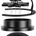 IKAPE 54MM WDT Tool, Espresso Stirrer Distribution Tool, Adjustable Needle Height, Coffee Stirrer with Dosing Funnel & Stand(With Brush) (54MM With Brush)