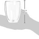 Bodum 12oz Pavina Double Wall Insulated Tumbler, High-Heat Borosilicate Glass, Set of 5, Clear