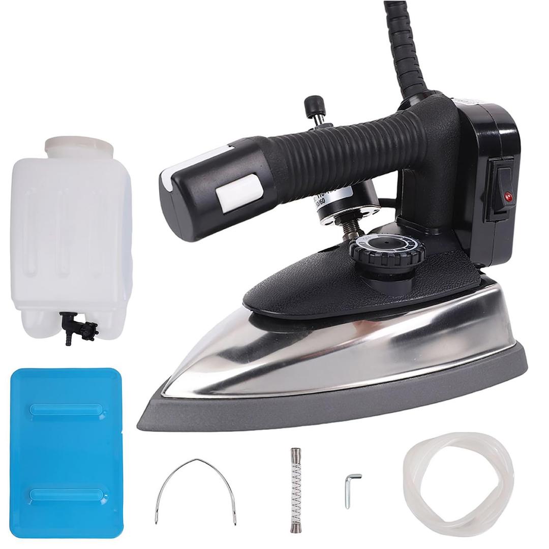 Industrial Electric Steam Iron 1200W Gravity Feed Steam Iron Temperature Adjustable with 3L Large-capacity Water Bottle Powerful Clothing Steamer for Ironing