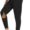 Aoliks Women's Fleece Lined Sweatpants Thermal Joggers with Pockets Winter Lounge Yoga Workout Running Pants Small