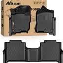 Nilight TPE Floor Mats for Nissan Titan 2017-2021 / TitanXD Crew Cab 2016 2017 2018 2019 2020 All Weather Custom Fit Heavy Duty Floor Liners