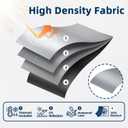 Magnetic Blackout Window Cover, 63" x 58" Portable Blackout Curtains for Bedroom, No Drill Windows Shades & Black Out Blinds, Temporary Black Out Shades for Window Film Nursery Travel RV - Blacks