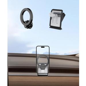 Car Phone Holder for Tesla Model 3 2018-2023 Model Y 2020-2024 Accessories, 360 Rotation Phone Mount Compatible with MagSafe, Cell Phone Holder Does Not Affect Air Vent