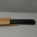 Curtain Rods for Windows 48 to 84-92 inch, 5/8" Matte Black Curtain Rod, Stainless Steel Small Curtain Rods for Bedroom, Living Room,Kitchen,Farmhouse, Outdoor Curtain rod Black (30"-92")