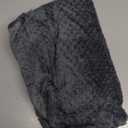 Fuzzy Blanket or Fluffy Blanket for Baby, Soft Warm Cozy Coral Fleece Toddler, Infant or Newborn Receiving Blanket for Crib, Stroller, Travel, Decorative (28Wx40L, XS-Dark Grey)