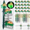 30 Sets Positive Dumpster Fire Inspirational Teacher Nurses Employee Appreciation Gifts Bulk Luminous Ballpoint Pens Acrylic Keychains Bookmarks Emotional Gift for Graduation Coworker