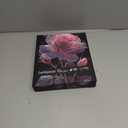 Pink Rose Puzzles for Adults 1000 Pieces, Larkipuzz Flower Leaves Jigsaw Puzzle, Difficult Floral Plant Puzzles for Wall Decoration