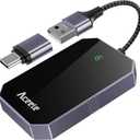 2025 Upgraded Wireless CarPlay Adapter for iPhone, Plug and Play & Fast Connection, Aluminum Frame Tempered Glass USB CarPlay Dongle Stick Compatible with Apple iOS 10+ (Android Not Supported)