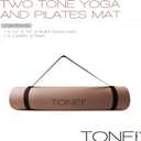 TONE Fitness Yoga Mat 1/4" Thick Non Slip Exercise & Pilates Mat for Home Workouts with Carrying Strap | Multiple Options