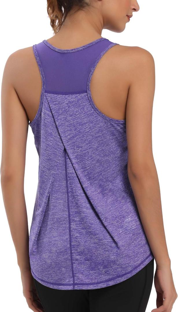 Aeuui Womens Workout Tops for Women Racerback Tank Tops Mesh Yoga Shirts Athletic Running Tank Tops Sleeveless Gym Clothes (Small, Royal Light) Aeuui Womens Workout Tops for Women Racerback Tank Tops Mesh Yoga Shirts Athletic Running Tank Tops Sleeveless Gym Clothes (Small, Royal Light)