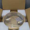 Flush Mount Ceiling Light Fixture, 2 - Lights Farmhouse Ceiling Light, Industrial Seeded Glass Light Fixtures with Metal Cage for Hallway Porch Corridor Kitchen Bathroom Bedroom Passway - Gold