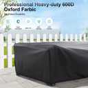 Patio Furniture Covers, Heavy Duty Outdoor Furniture Cover Waterproof, Sectional Sofa Set Covers Table and Chair Set Cover, 102"L74"W28"H