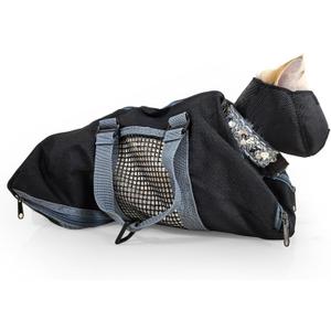 Cinf Cat Nail Clipping Cleaning Grooming Restraint Bag Free Muzzle No Scratching Biting for Bathing Nail Trimming Injecting Examining(Black,S)