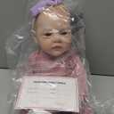 SCOM Realistic Reborn Baby Dolls - 18 Inch Real Life Baby Girl, Lifelike Baby with Anatomically Correct, Newborn Doll with Full Body Vinyl, Weighted Baby with Accessories for Kids Age 3+ Gift