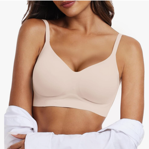 OEAK Womens Wireless Bras Comfortable Push Up Bra No Underwire Bra Full Support Lift Bralette Everyday Seamless Tshirt Bras S