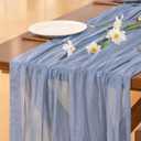 Cheesecloth Table Runner Fall Boho Wedding Birthday Party Home Decor
Dusty Blue 6pcs Rustic Gauze 10FT Cheese Cloth Sheer Farmhouse Dining Runner for Baby Shower Bridal Holiday Decorations