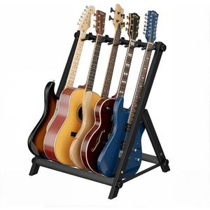5 Multi Guitar Stand Rack With Thick Rubber Padding,Guitar Rack for Acoustic,Classical,Electric,Bass,Studio & Home,Durable,black(5 Holder)