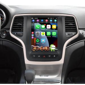 [2+64GB] Car Radio for Jeep Grand Cherokee 2014-2020 with Carplay&Android Auto, 9.7 inches Android Touch Screen Grand Cherokee Stereo, 1080P/HiFi Audio/Bluetooth/FM RDS/SWC