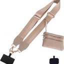 Clip And Go Strap For Phone With Wallet,Phone Strap With Zippered Pouch,Phone Strap Crossbody (C&g07*1pcs)
