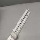 20 Inch Folding Table Brackets, 2Pcs White Collapsible Shelf Brackets for Foldable Shelf, Wall Mounted Space-Saving Folding Table Brackets