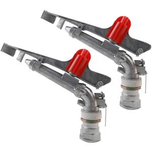 2" Agriculture Farm Irrigation Sprinkler Lawn Sprinkler Irrigation Spray Gun Large-Area Watering Spray 360 Rotary Farm Lawn Garden Irrigation, Pack of 2 (2.0 Inch DN50 Normal)