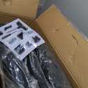 Ergonomic Office Chair with Footrest - Adjustable Lumbar Support & Headrest, 90-160 Reclining Mesh Back Computer Chair - Home Office/Gaming, 350lbs Capacity (Black)