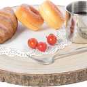 Vintiquewise Barky Natural Wood Slabs Rustic Ornament Slice Tray Table Charger - 14 Inch Dia