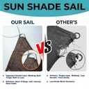 Shadewiz 20' x 24' Brown Sun Shade Sail – Heavy-Duty Reinforced Rectangle Canopy (1620), UV-Blocking 260 GSM Fabric, Built for Strength, Style & Longevity