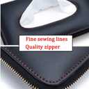 Car Tissue Holder, Car Visor Tissue Holder, Perfect Solid Color Auto Tissue Box, Tissue case Holder for car (Black)