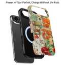 LUMARKE for iPhone Air Case,Cute Floral Cover,Wireless Charging