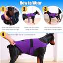 Dog Anxiety Vest - Skin-Friendly Calming Shirt for Thunder, Fireworks, Vet Visits & Separation Anxiety No Medicine or Training Needed Suitable for Small, Medium, and Large Dogs S