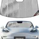 Windshield Sunshade for Tesla Model 3 2018-2025, Model Y 2020-2025 Front Window Shade - AstraGuard (Model 3/Model Y, Silver(AstraGuard))
