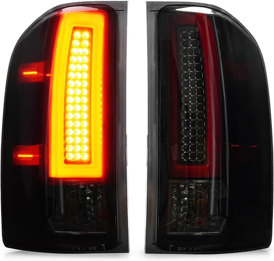 Tresound LED Tail Light for 2007-2013 Chevy Silverado 1500, 2007-2014 Silverado 2500 HD & 3500 HD, 2008-2014 GMC Sierra 3500 HD, Rear Taillight Assembly, 25958482 25958483 GM2800207 GM2801207