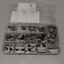 110PCS Metric Woodruff Key Assortment Kit, 15 Sizes Carbon Steel Woodruff-key Kit Woodruff Key-Crankshaft-Keyway Shaft Feather Key for Fastening Connection