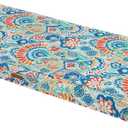 Magpie Fabrics Outdoor Bench Cushion 42 x 18 Inches, Settee Loveseat Pads with Handle and Ties for Garden Patio Backyard Porch Sofa Couch Swing Paisley Multi