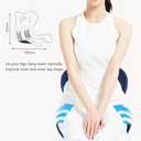 Seat Cushion Lumbar Protection Cushion Office Chair Cushion Cushion Lumbar Cushion seat Cushion All-in-one Orthopedic Ergonomic Cushion Buttocks Anti-Hunchback Cushion (34cm*33cm*40cm, Dark Blue)