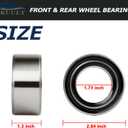 Front and Rear Wheel Bearings Pack of 4 Compatible with Polaris RZR XP 4 900 1000 Turbo Diesel Crew Scrambler Sportsman Replaces # 3514699 3514822 3514924 3514627