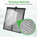 Engine+Cabin Air Filters Fit for 2013-2023 Mazda CX-5(2.0L/2.5L), 2014-2018 Mazda 3 (2.0L/2.5L), 2014-2020 Mazda 6 (2.5L) Engine Air Filter Replacement Air Filter Accessories# CF11811 CA11259
