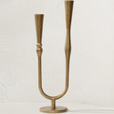 Cast Iron Candelabra, Antique Brass Metal Candlestick Holder, Elegant Wedding & Event Candle Stand, Vintage Decorative Candelabra for Home & Dining Room