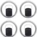20 oz Tumbler Lid, 4 Pack Replacement Lids Compatible for YETI 20 oz Tumbler 10/24 oz Mug and 10 oz Lowball, Travel Spill Proof Cup Lids Covers with Magnetic Slider Switch, BPA Free