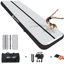 AKSPORT Inflatable Air Gymnastics Mat 10ft/13ft/16ft/20ft/23ft/26ft Tumble Track 4/8 inches Thickness Air Tumbling Mat with Air Pump for Home Use/Tumble/Gym/Training/Cheerleading
